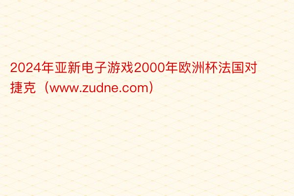 2024年亚新电子游戏2000年欧洲杯法国对捷克（www.zudne.com）